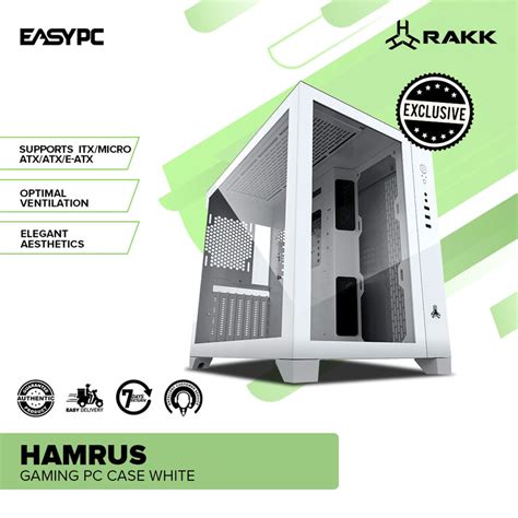 rakk hamrus|Rakk hamrus Gaming PC Mid Tower Case White .